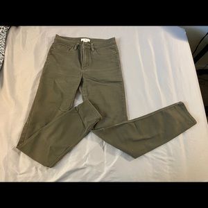 Olive green jeans from H&M